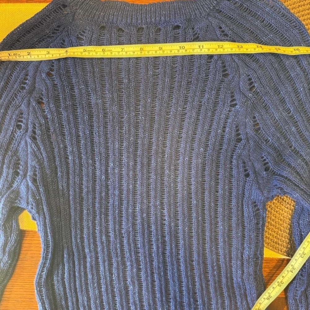 Vibrant Blue Ribbed Sweater - Picture 2 of 4